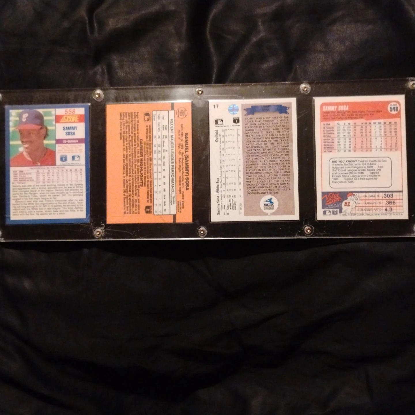 Vintage Sammy Sosa Baseball Cards - photo 2