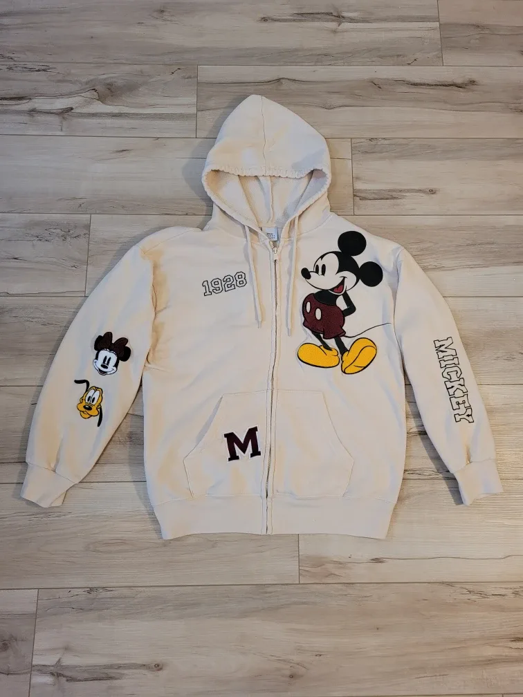 Disney Mickey Mouse Zip-Up Hoodie Women's Size XL