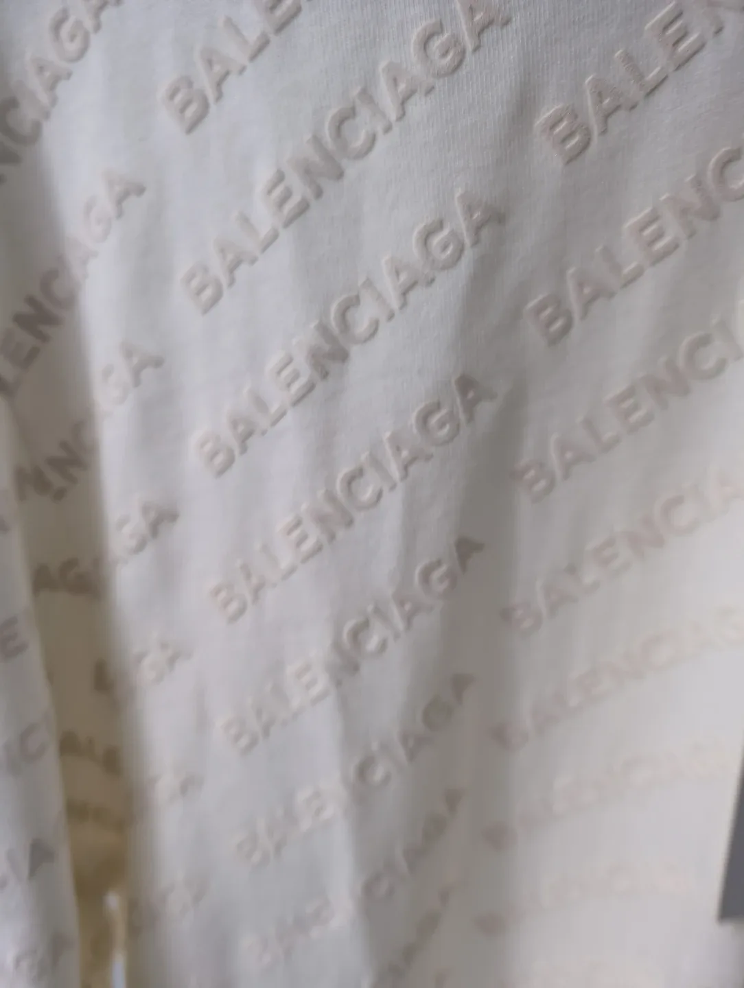 Balenciaga All Over Logo T-Shirt - Size M