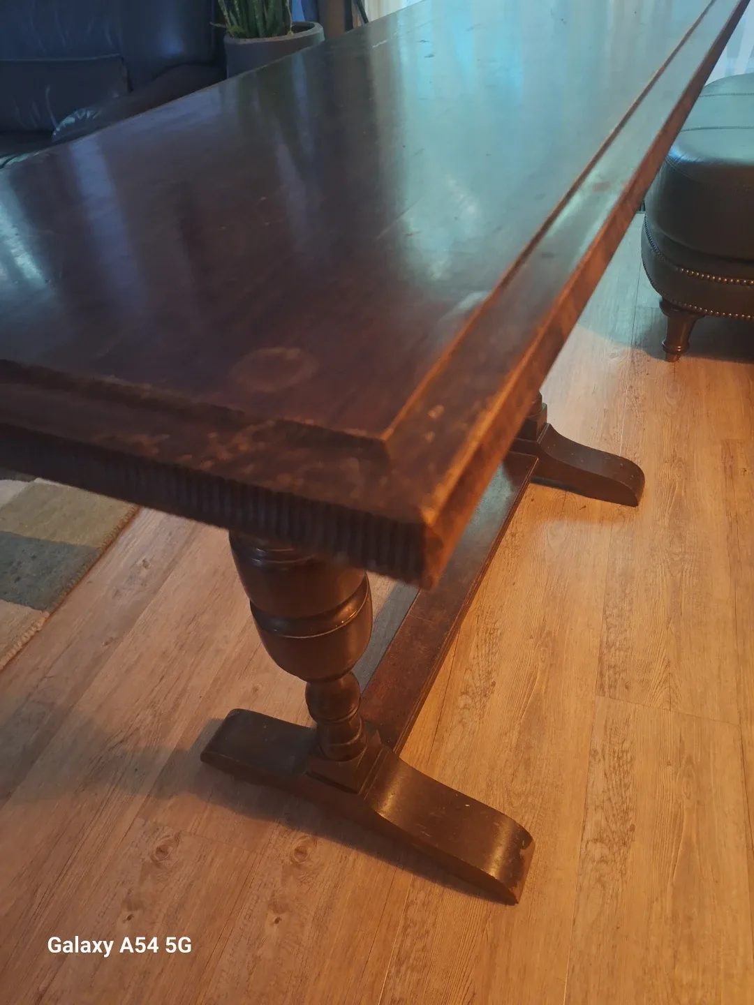 Antique Style Dark Wood Table image indicator(7)