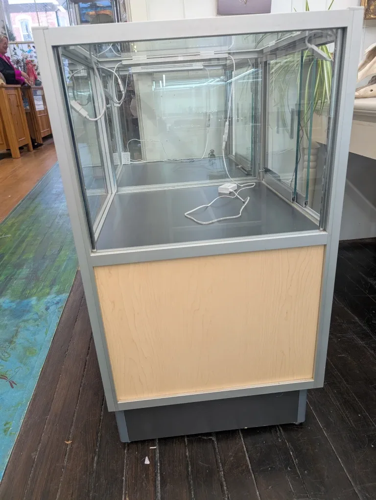 Two Matching Display Cases