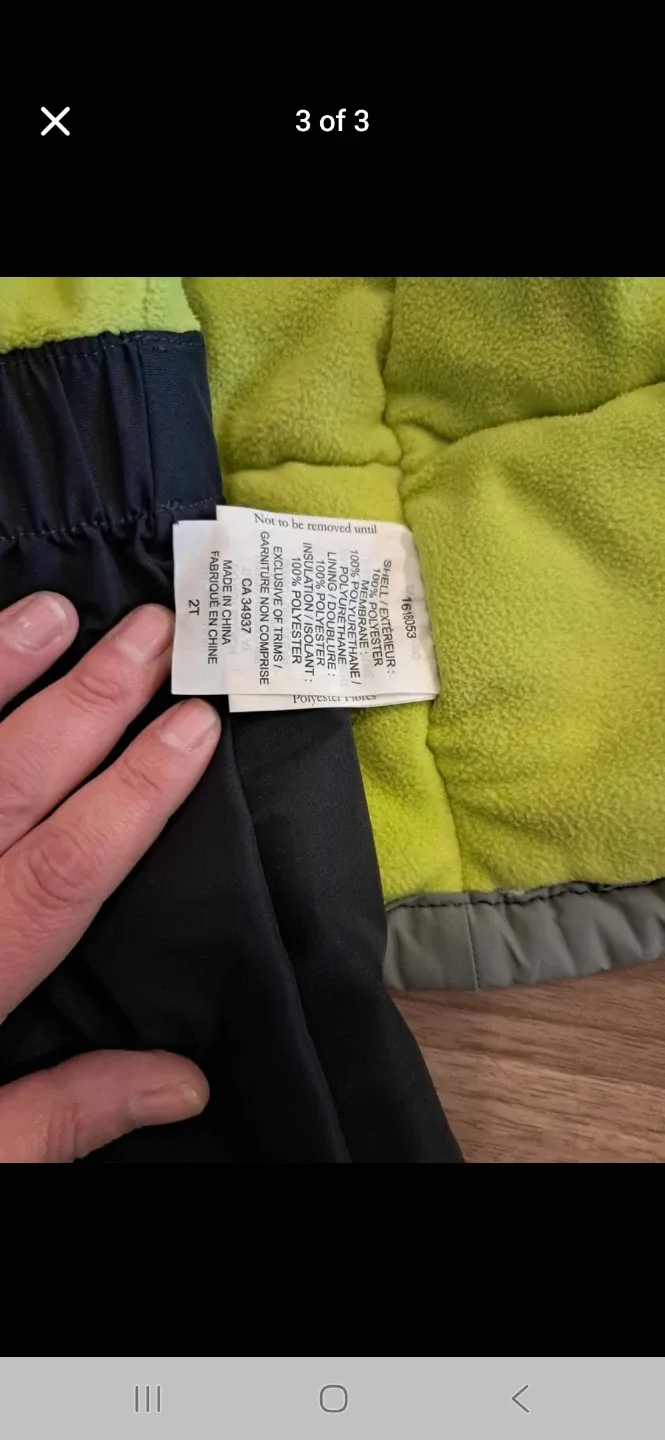 Jupa 2T Snowsuit - Black/Green image indicator(3)