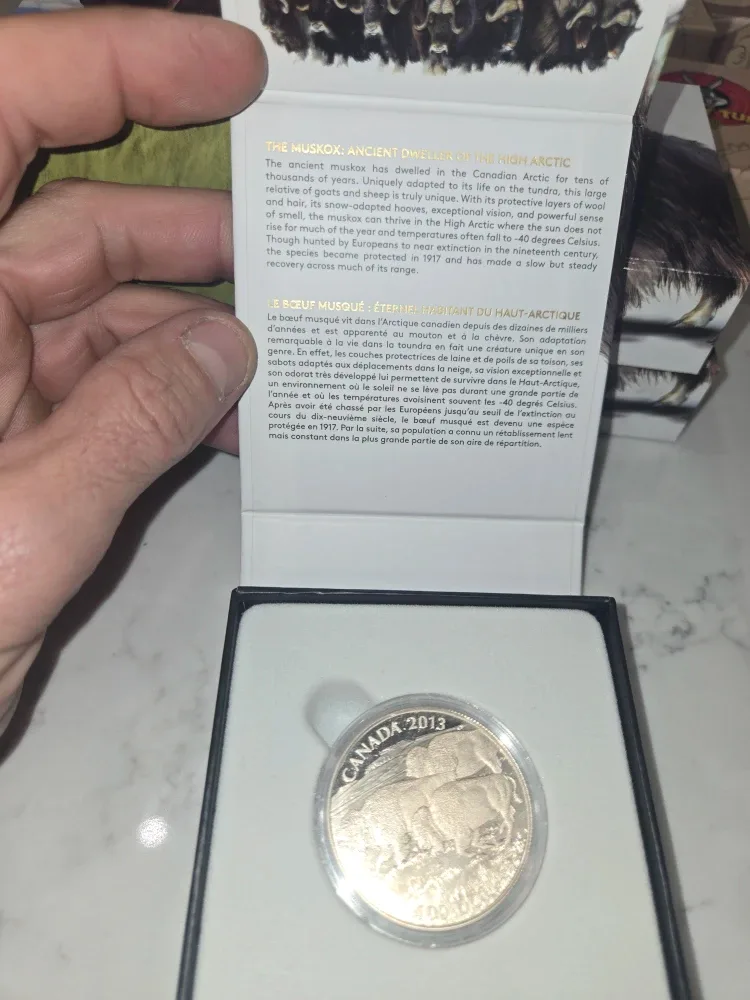 2013 Canada Muskox Silver Coin image indicator(2)