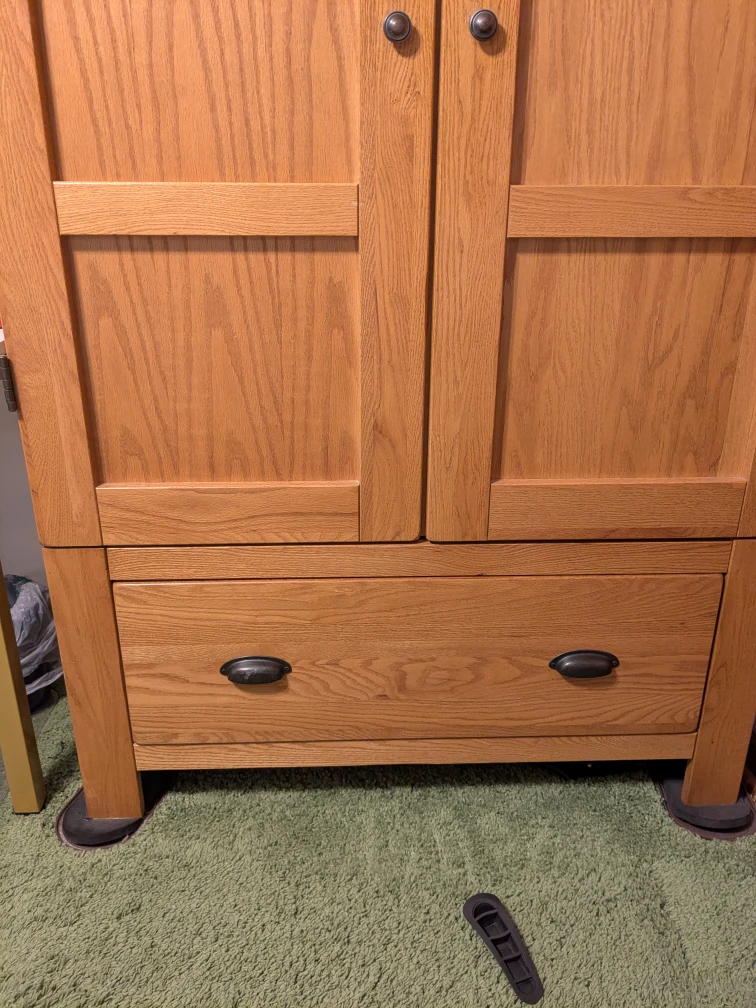 Versatile Solid Oak Storage Armoire / Cabinet - photo 2