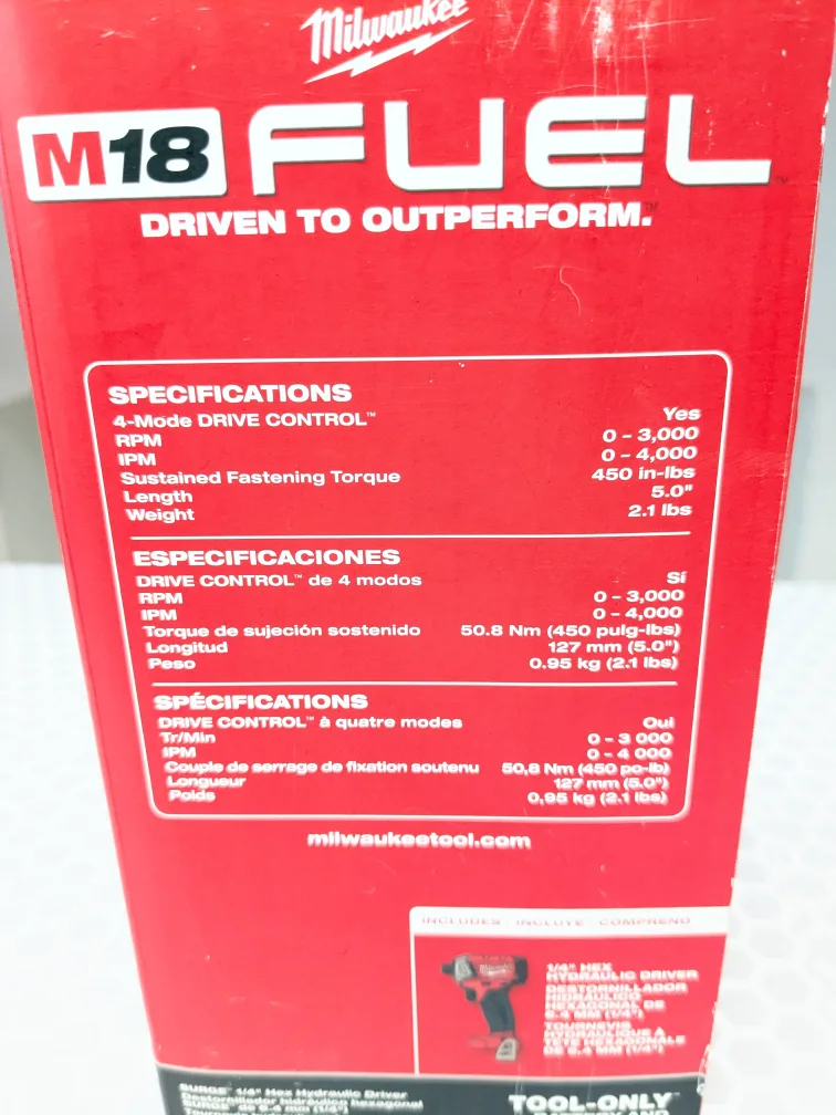 M18 Milwaukee FUEL - SURGE Hydraulic Impact Drill Driver image indicator(3)