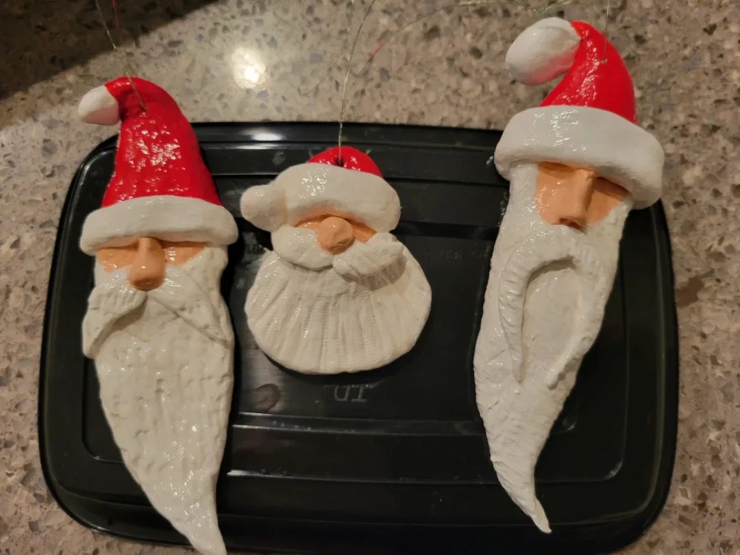 Handmade Santa Christmas Ornament Collection $7 each