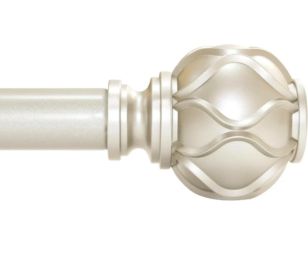 Champagne Curtain Rod 36"-88", 1" Diameter, Heavy Duty thumbnail