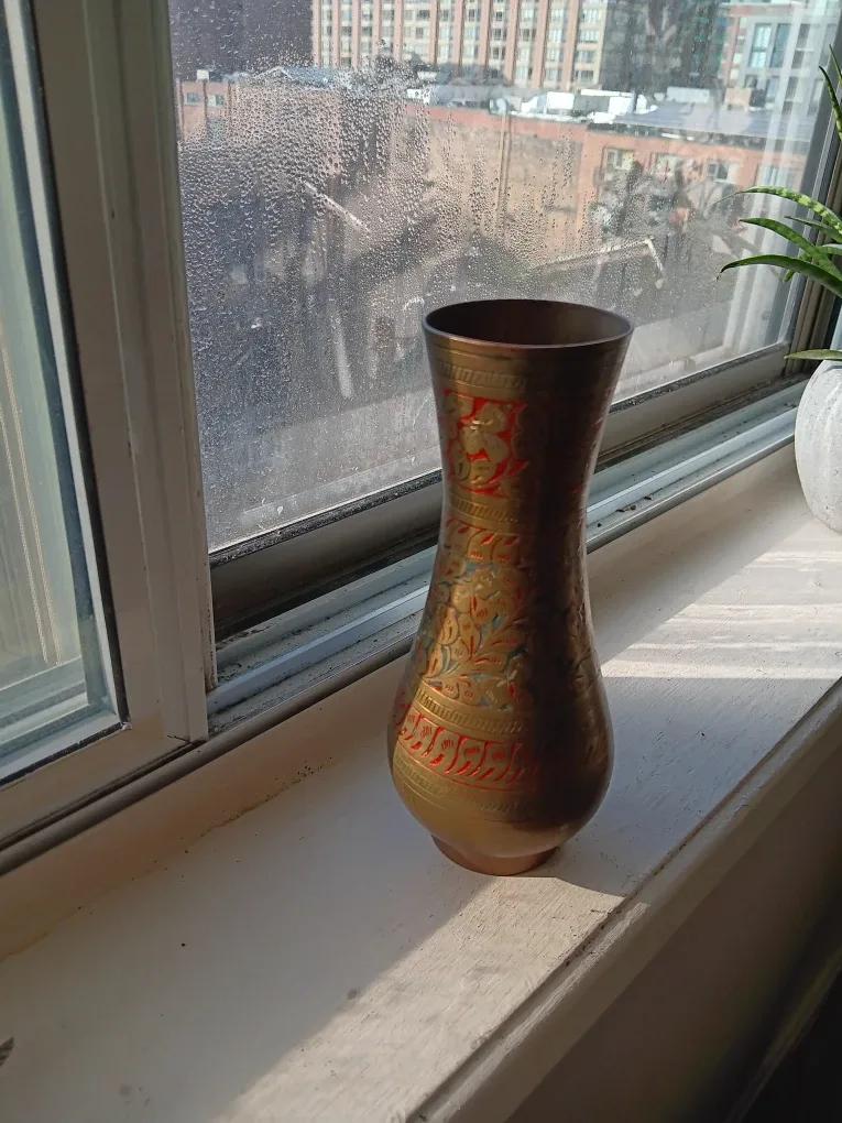 Vintage copper Vase