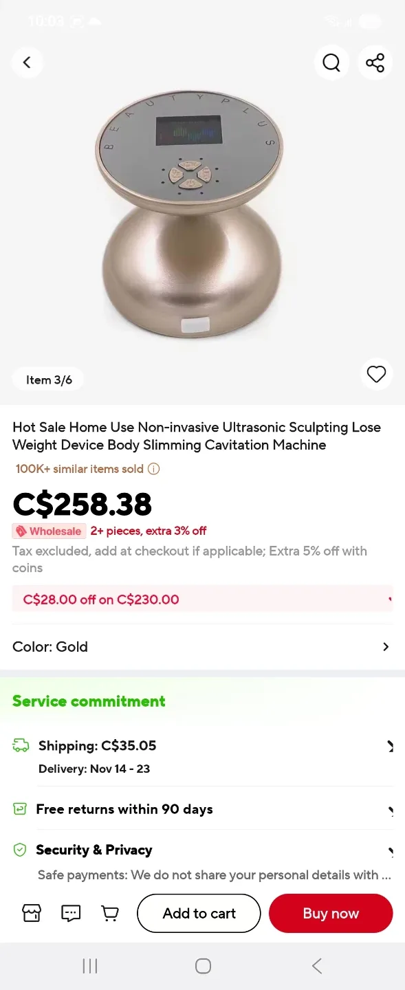 Lose Weight Body Slimming Cavitation Machine image indicator(5)