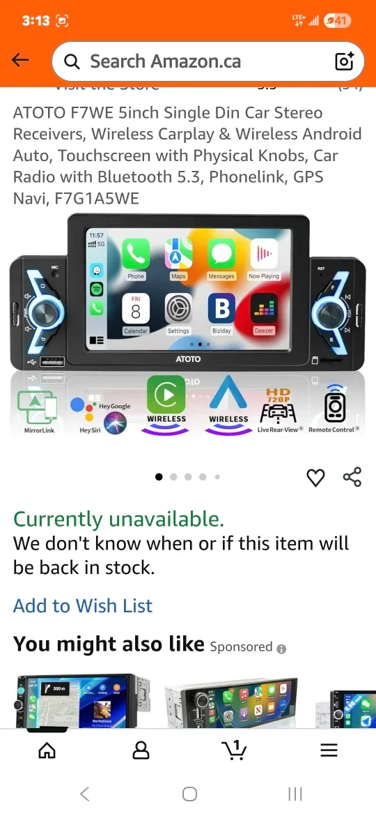 ATOTO F7 WE 5 Inch Single Din Car Stereo image indicator(2)