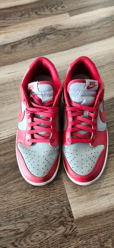 Nike Dunk Low Grey/Red, Size 8.5