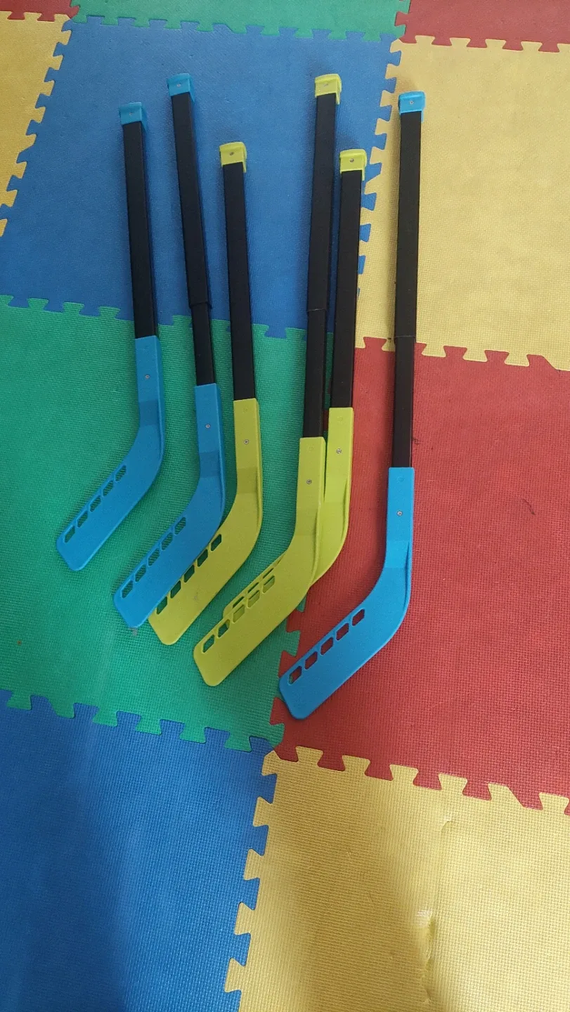 Kids Hockey Sticks - Blue & Yellow