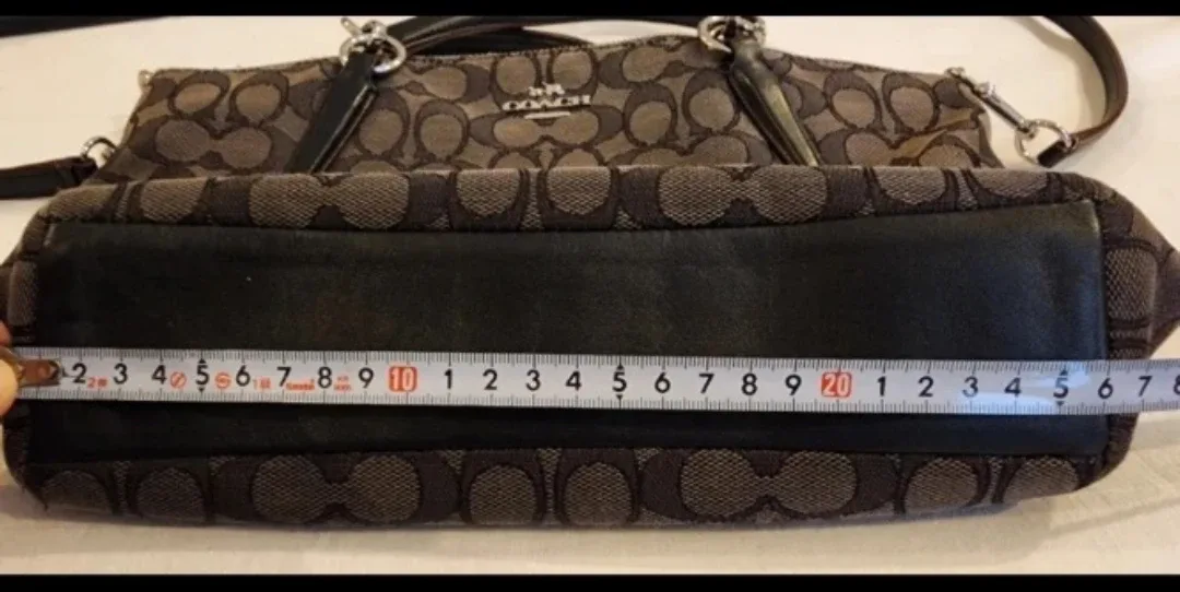 Coach Monogram Satchel Handbag image indicator(3)