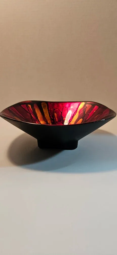 Decorative Bowl - Red & Gold