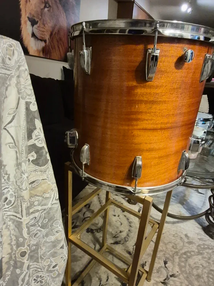 ​🔥VintageLudwigPair16x16WoodFloorTom n 14x5 Su praphonic Snare image indicator(5)