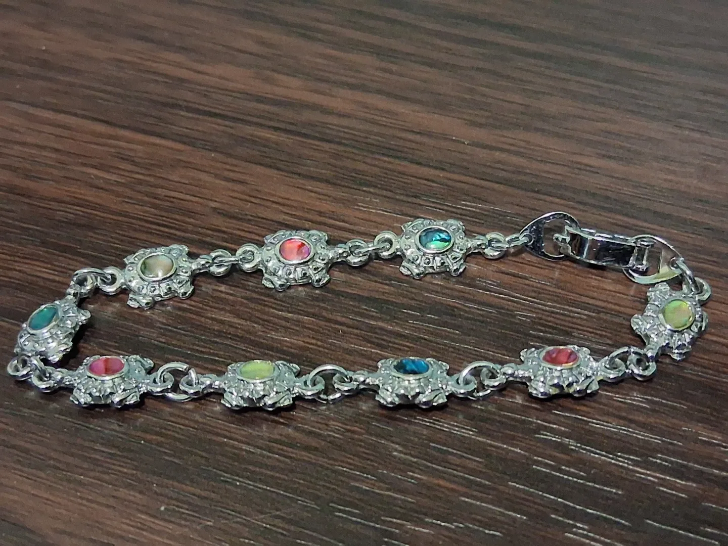 Silver Turtle Bracelet image indicator(2)