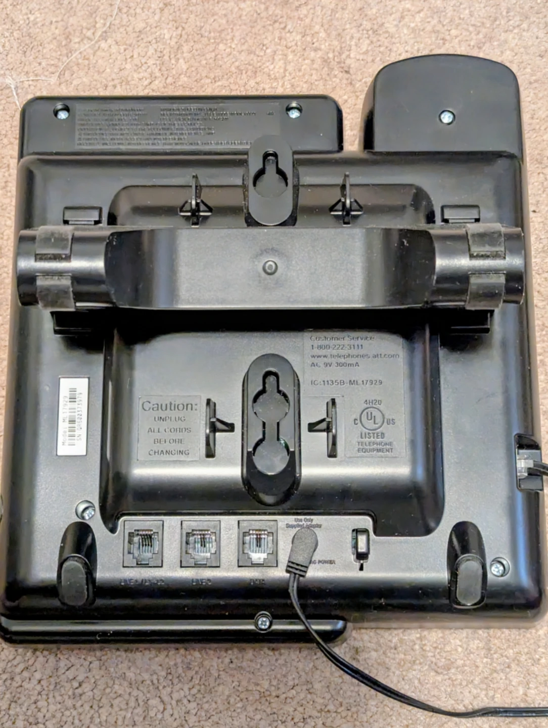 AT&T 2 line corded speaker phone - photo 2