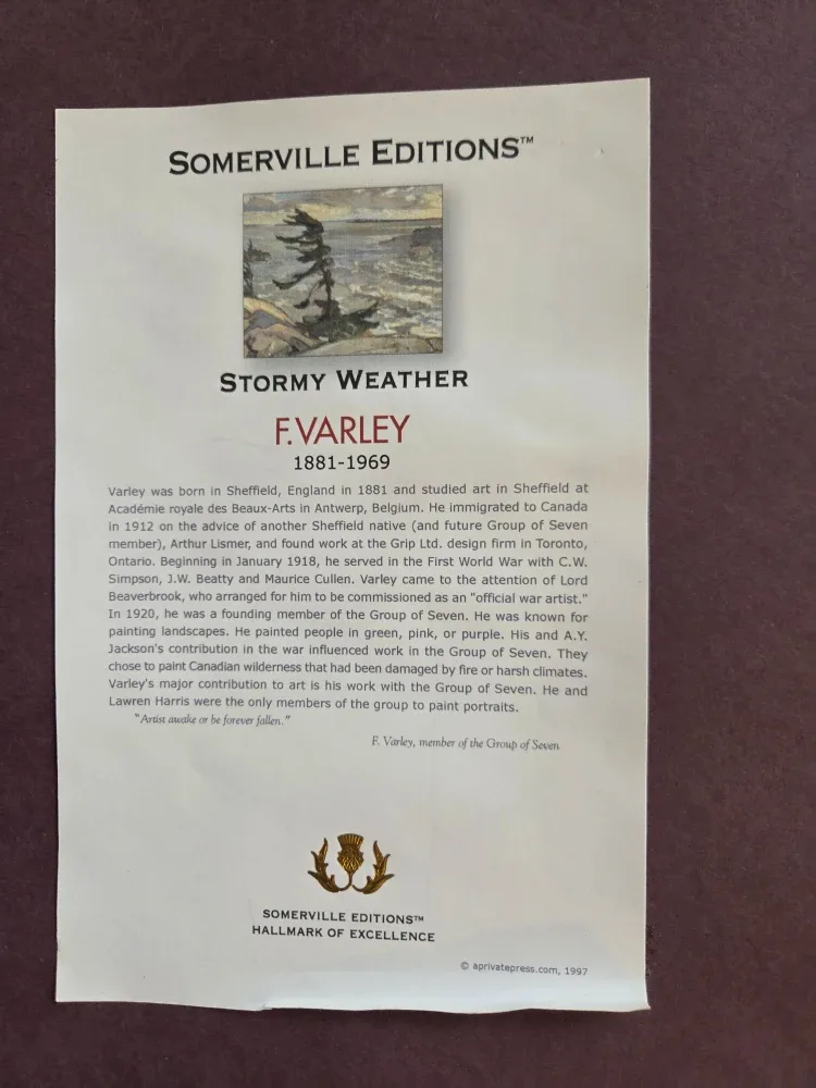 Group of 7  Print. Signed. Numbered. Stamped