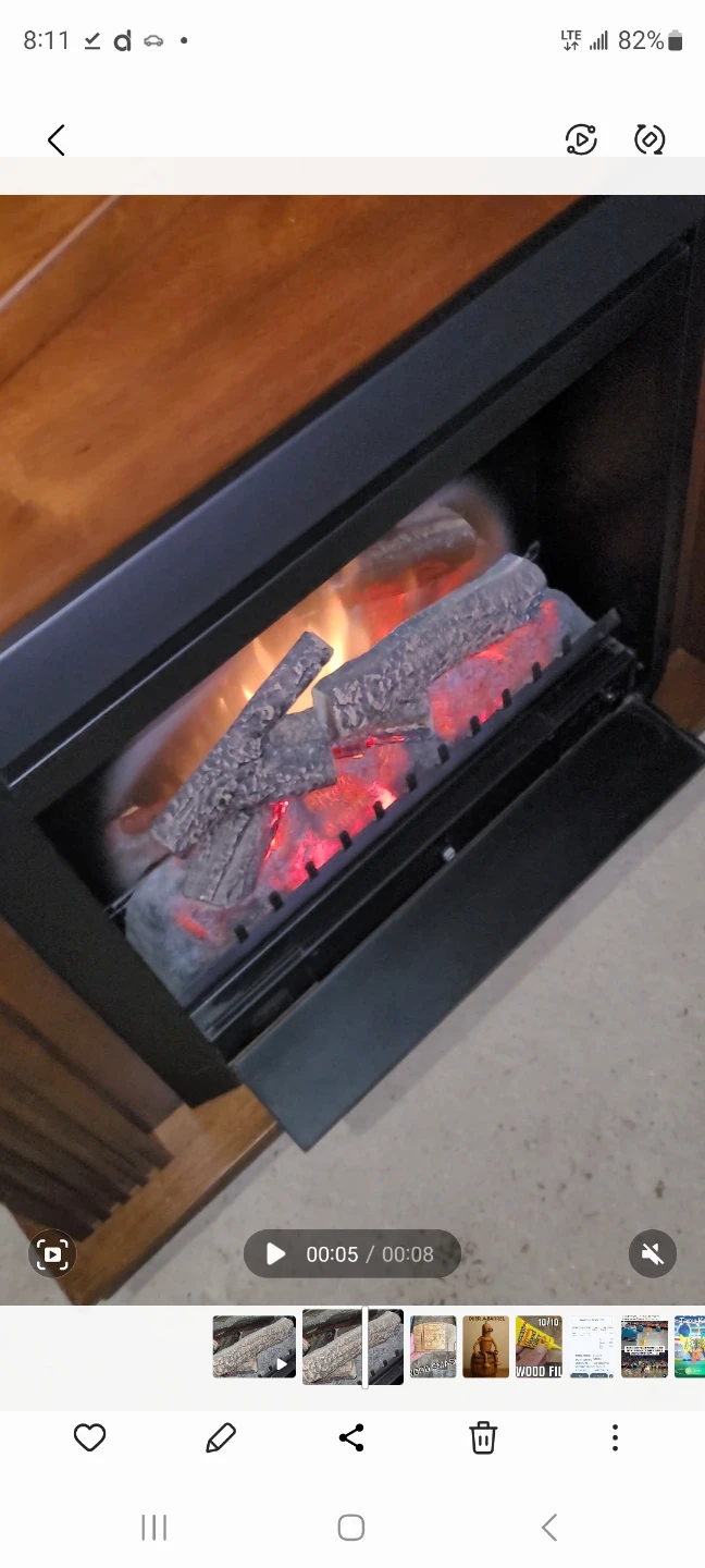 Electric Fireplace with Wood Mantel - photo 3