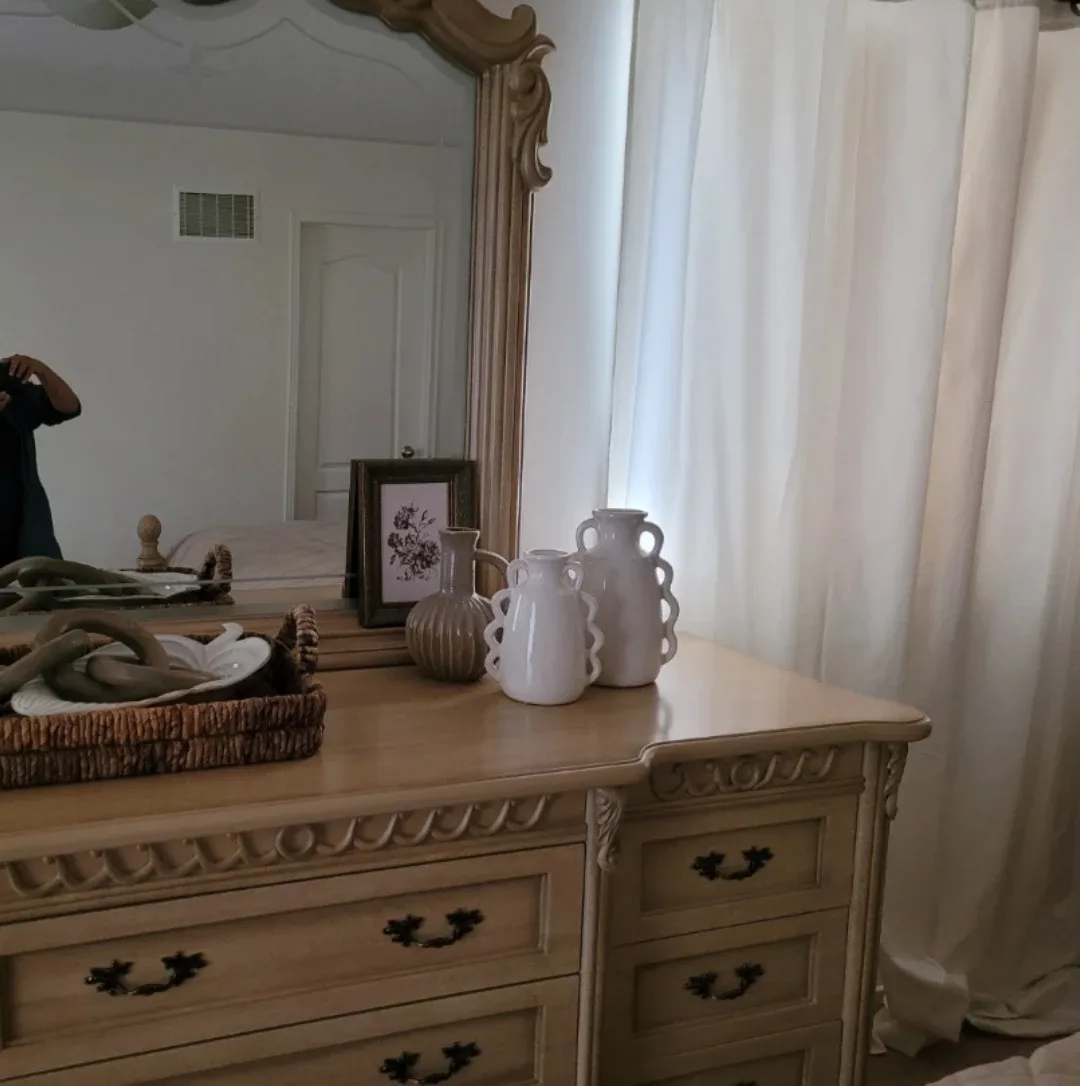 Dresser with mirror