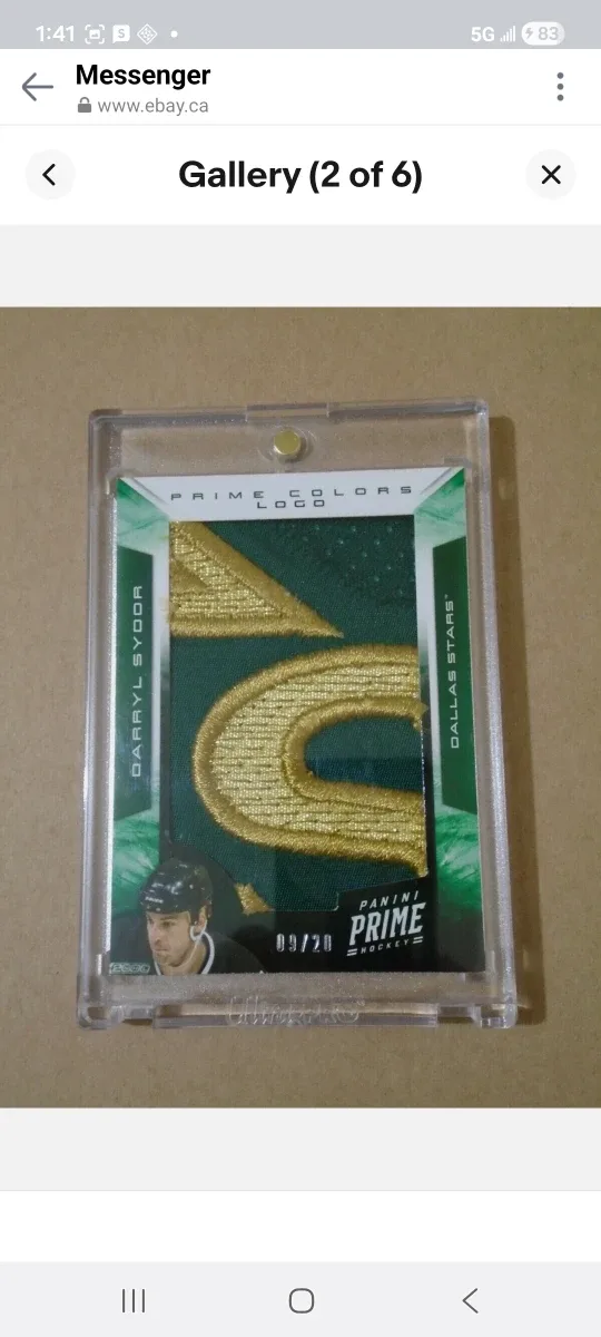Darryl Sydor Panini Prime Colors Logo Hockey Card/Dallas image indicator(2)