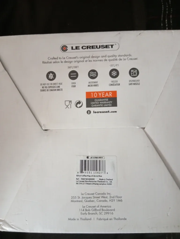 Le Creuset Azure Blue Coffee Mugs (Set of 4) image indicator(4)