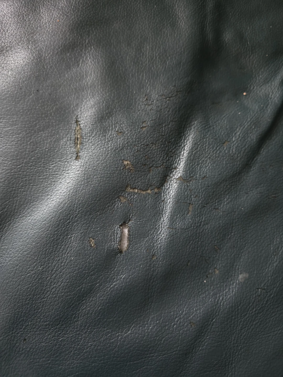 Green Leather Sofa - photo 3