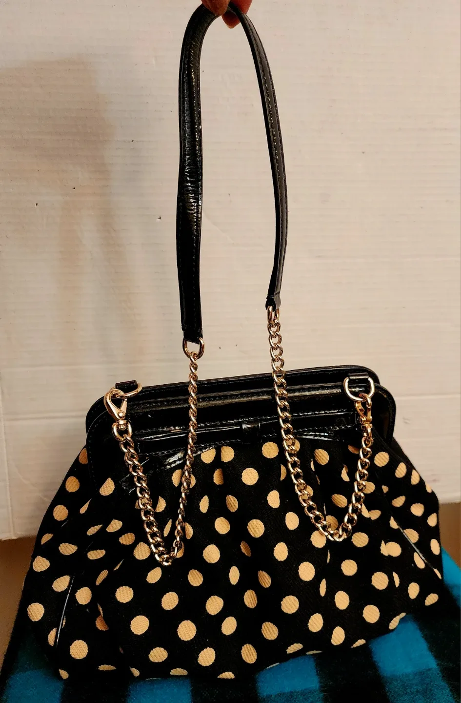 Kate Spade Black Polka Dot Purse thumbnail