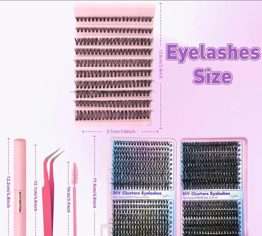 ✨ DIY Cluster Eyelash Extension Kit – Salon Results at Home! ✨ image indicator(6)