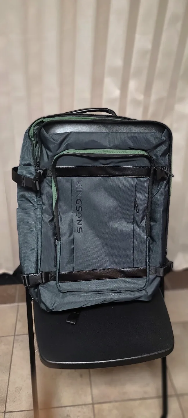 Green Carry-on Travel Backpack thumbnail