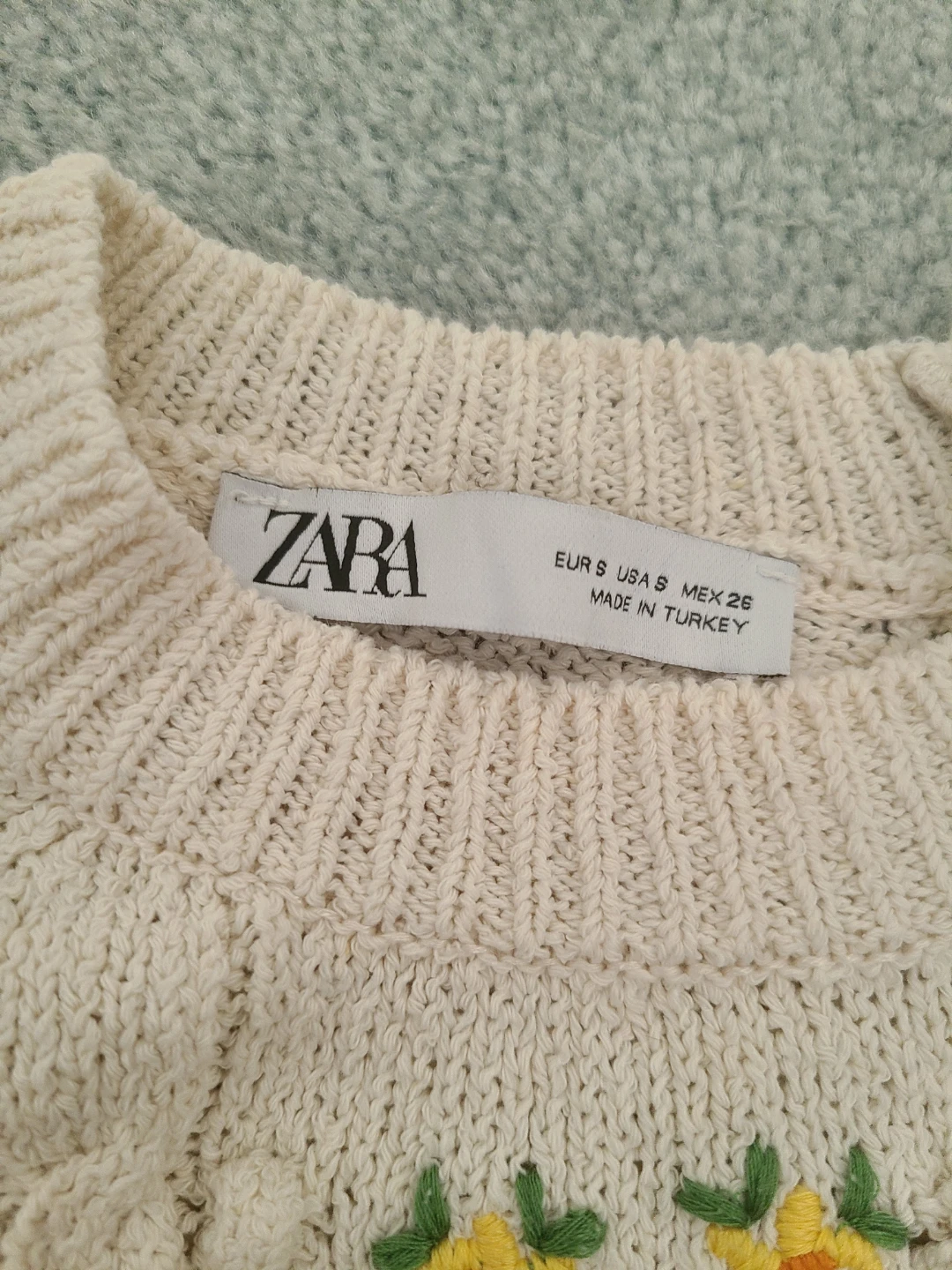 Zara Embroidered Knit Top - photo 5