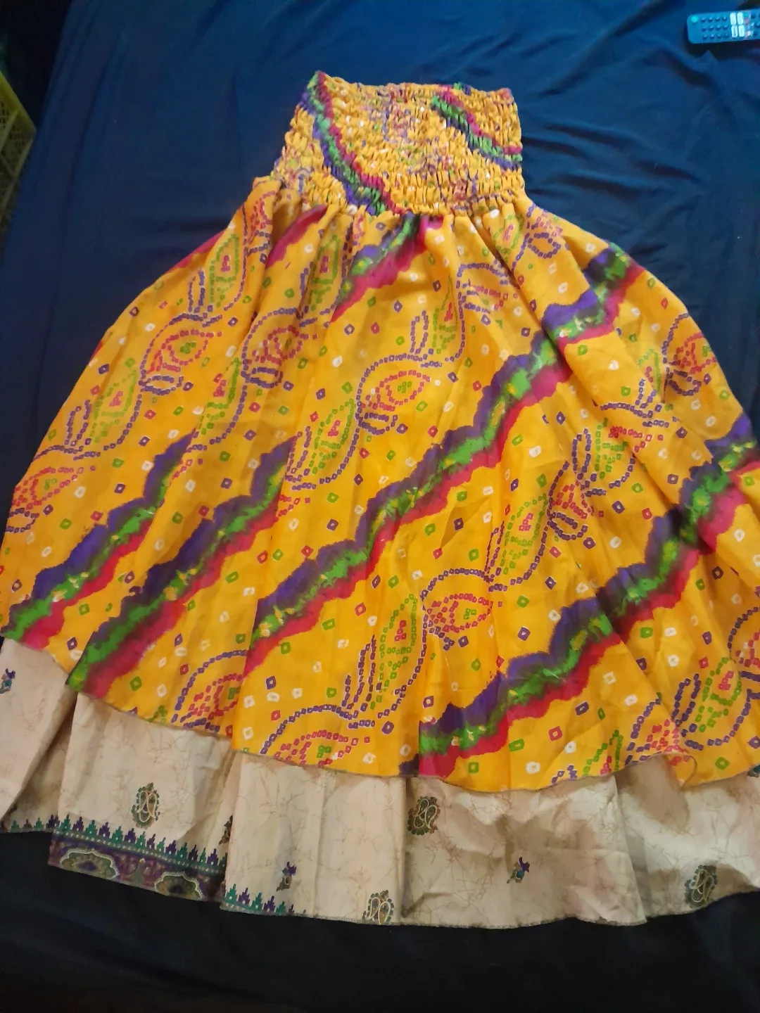 Yellow Patterned dress thumbnail