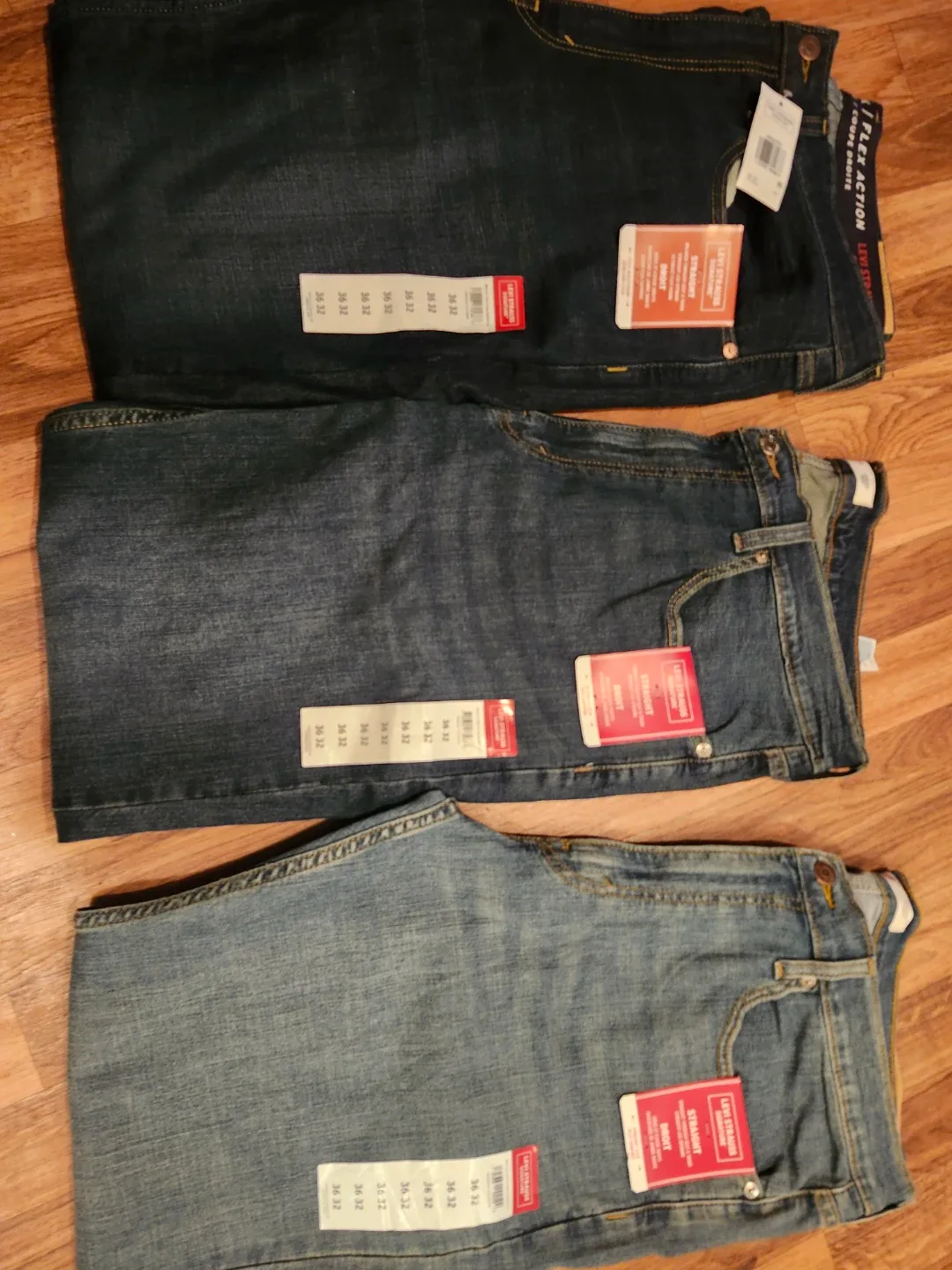 Levi Strauss FLEX ACTION Jeans, Size 36x32 thumbnail
