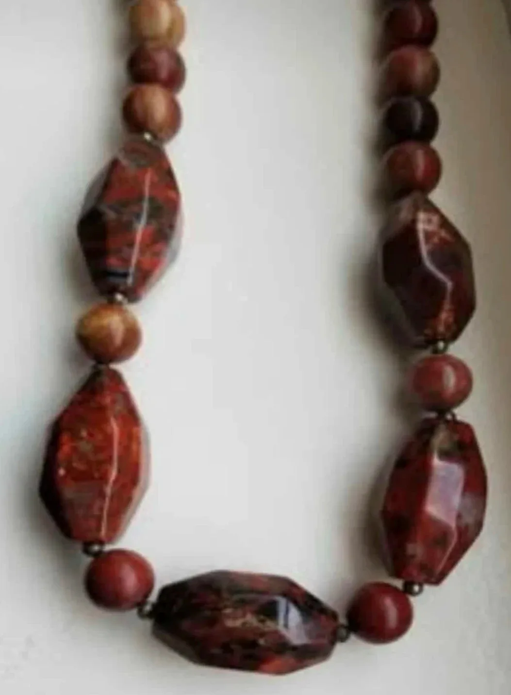Red Jasper Beaded Necklace image indicator(2)