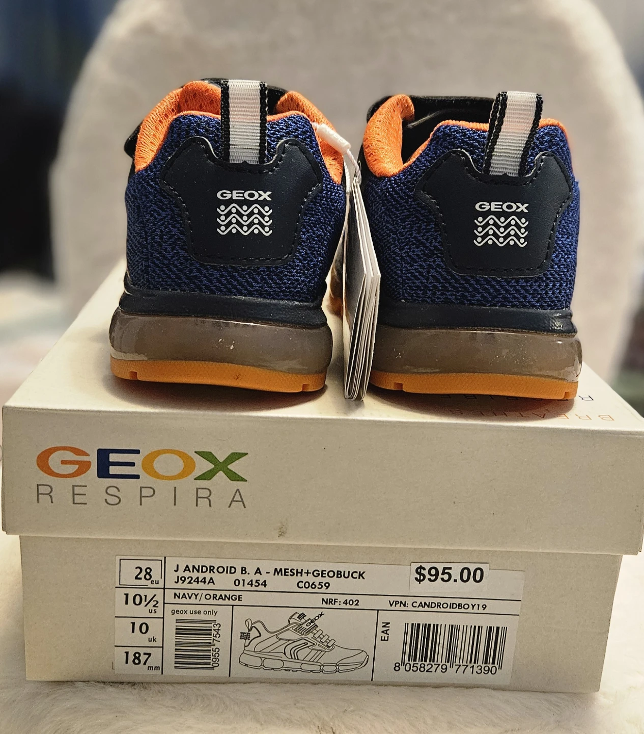 Geox Kids Android B. A-Mesh+Geobuck Size 10.5 US - photo 2