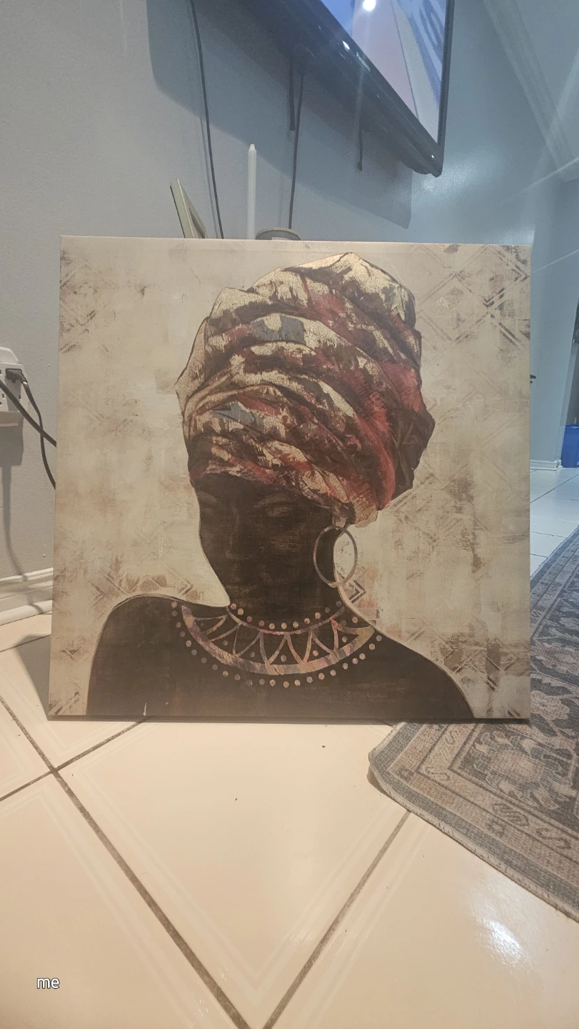 African Woman Art Canvas