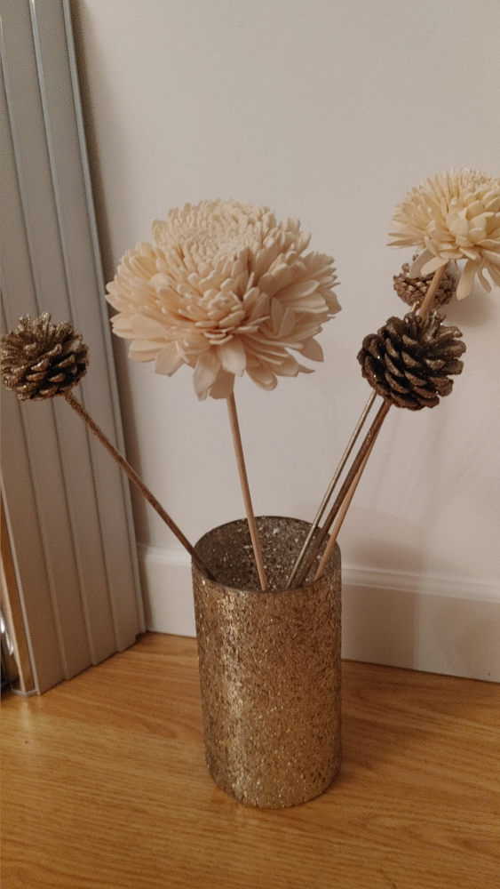 Decorative Glass Gold Vase - photo 3