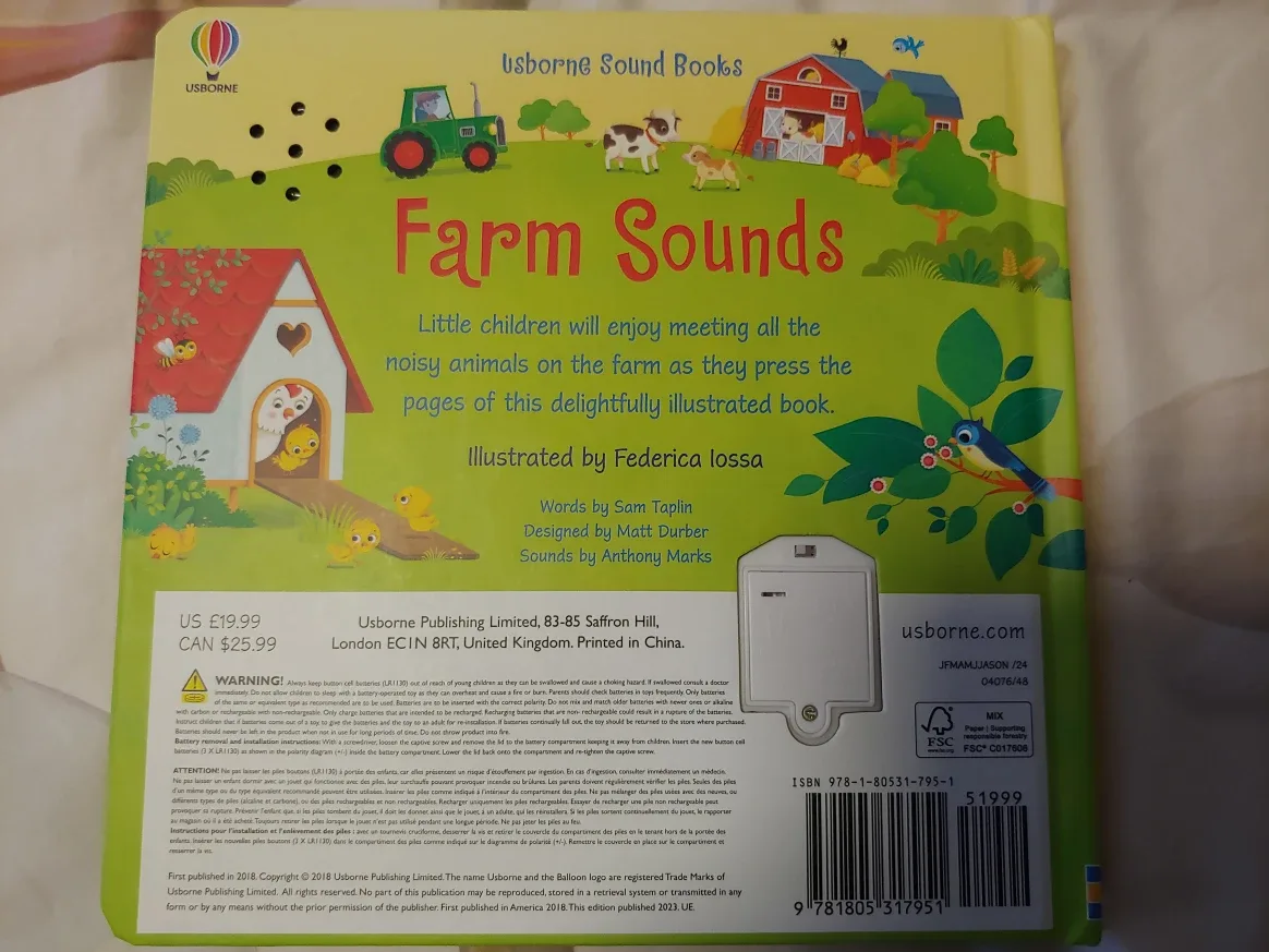 New Usborne Farm Sounds Book image indicator(3)