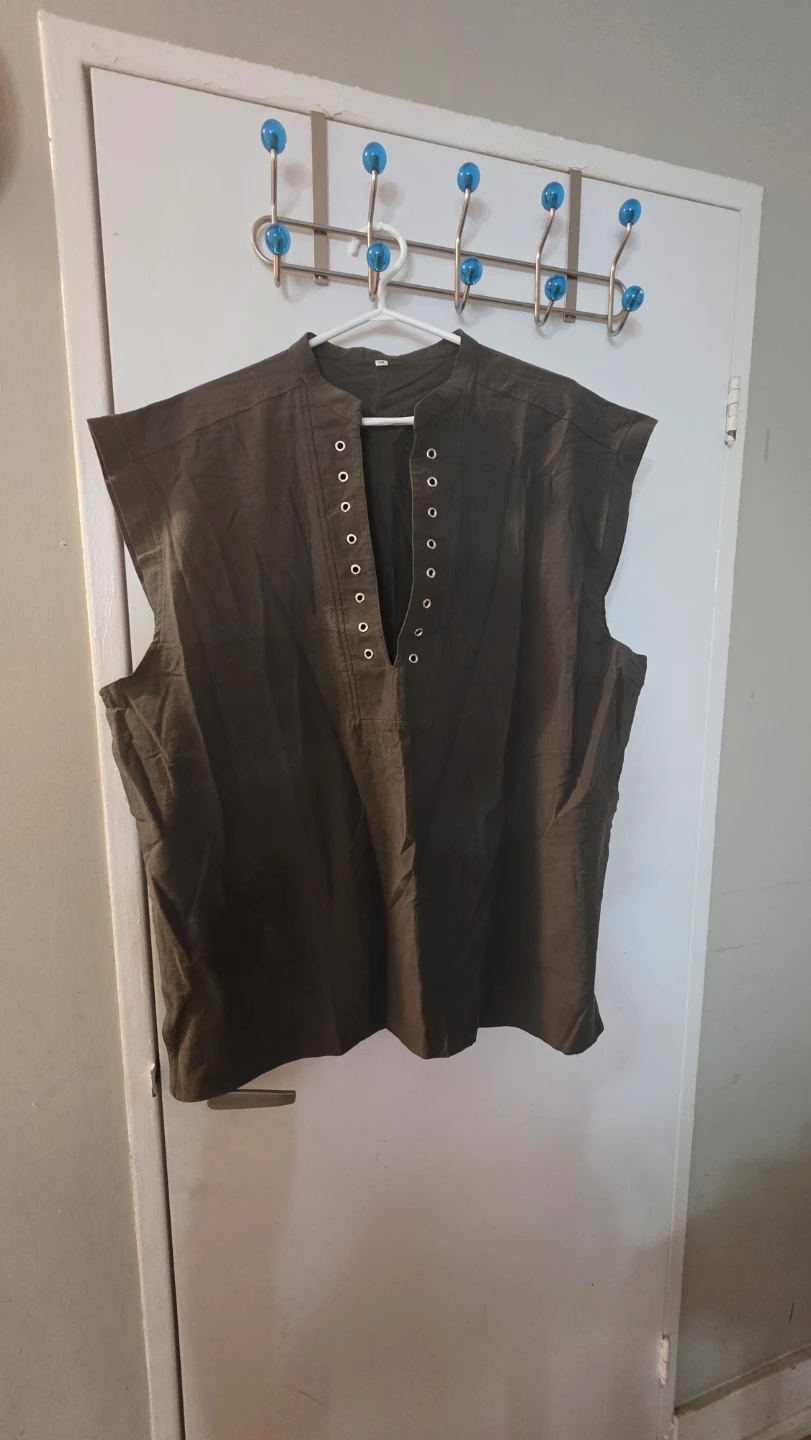 Sleeveless Olive Green Blouse - Size XXL