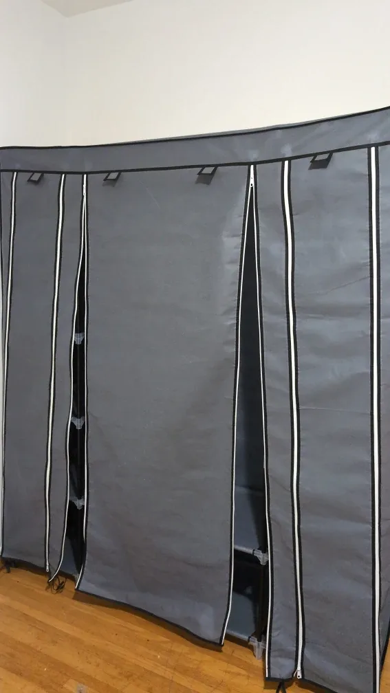 Portable Wardrobe Closet - Grey
