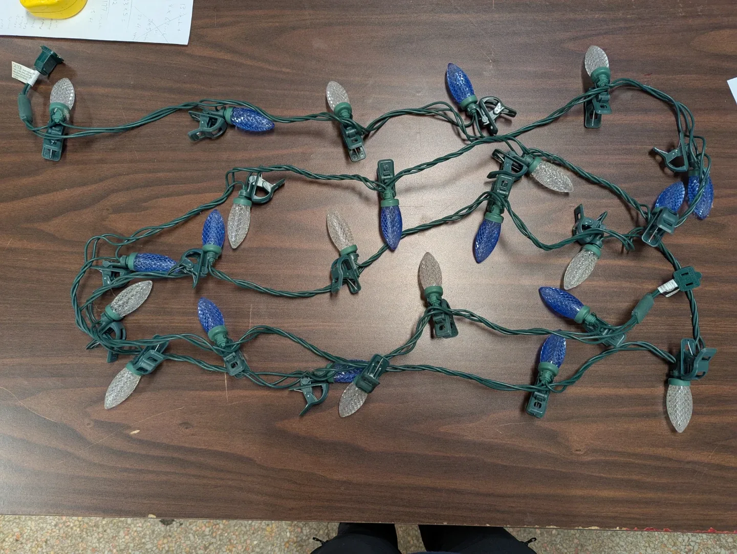 Blue and White Christmas String Lights image indicator(2)