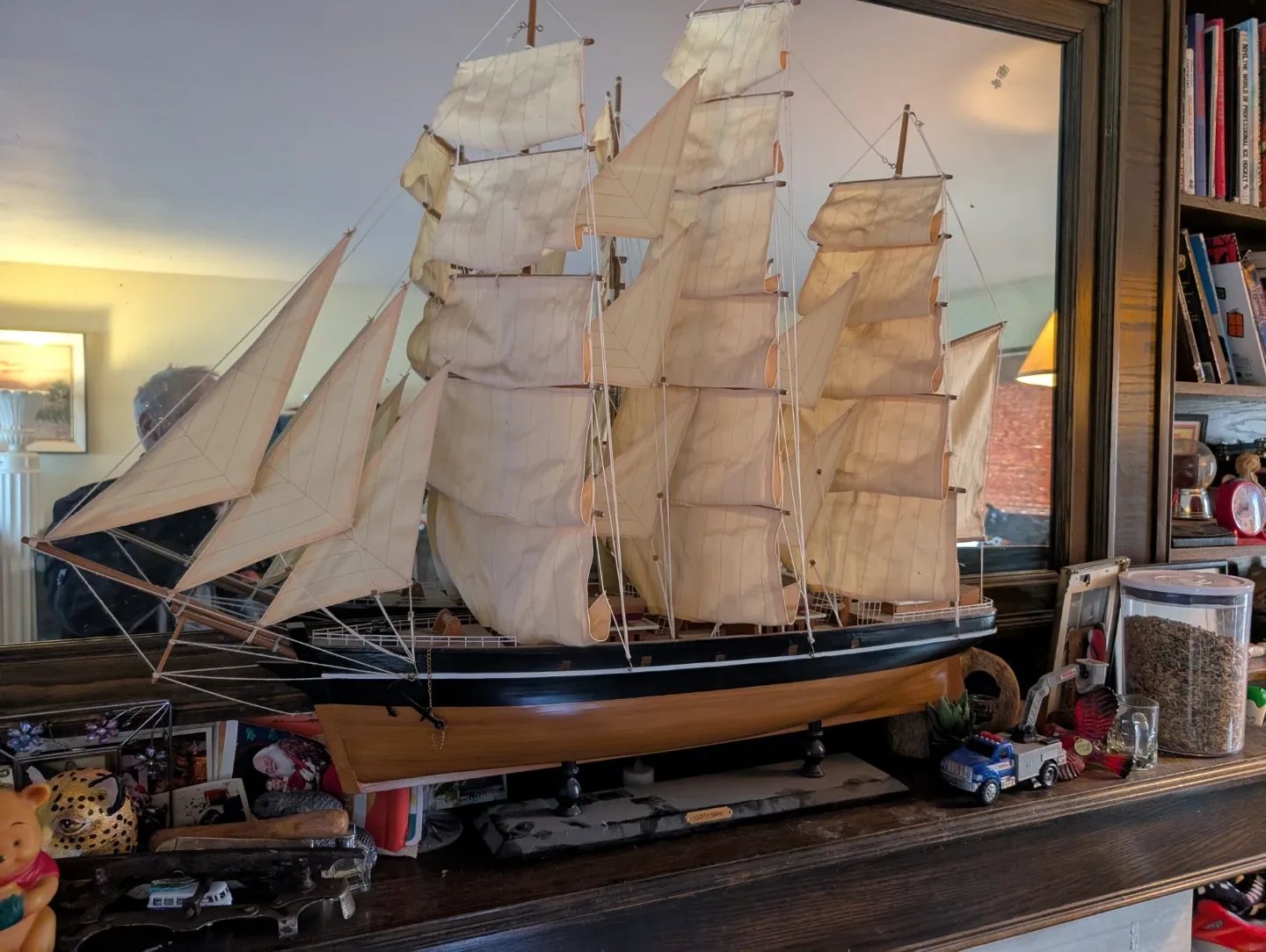 46 inch wooden model of the cutty sark