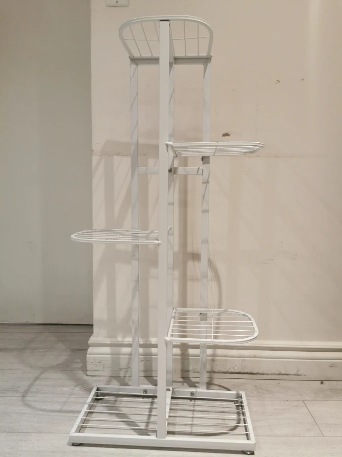 White Metal Plant Stand - photo 4