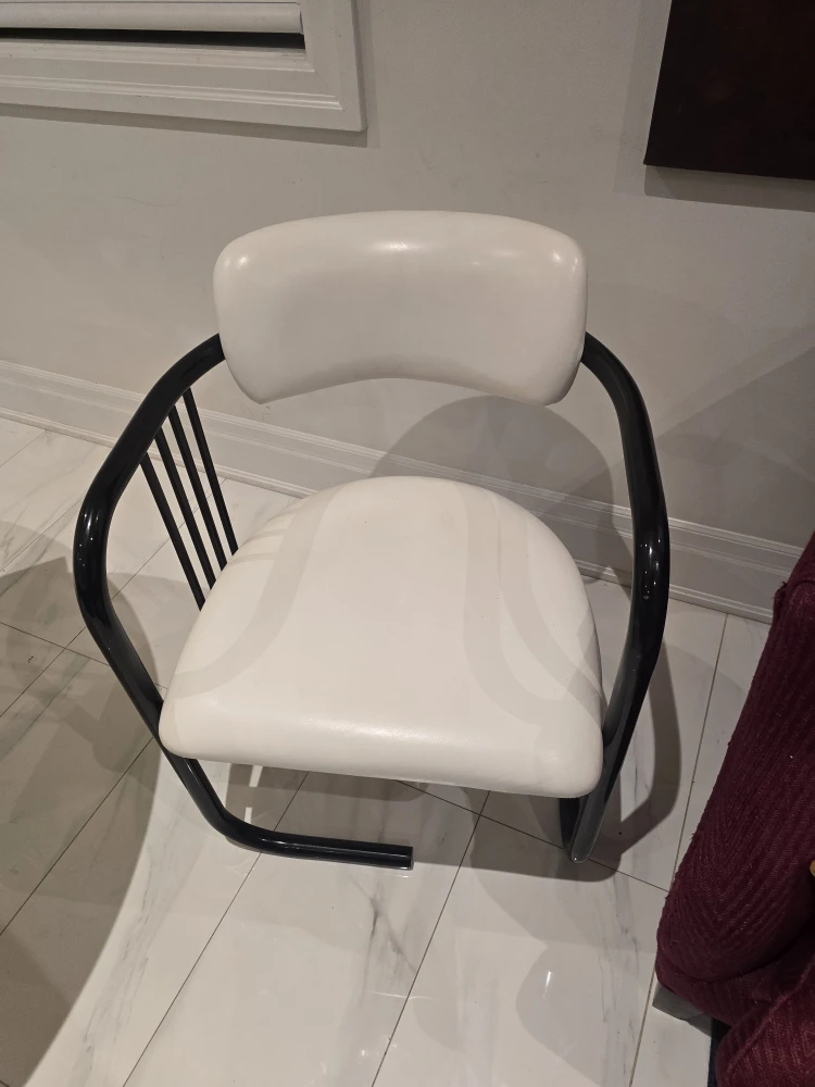Dinning chair Modern 6 White leather chair