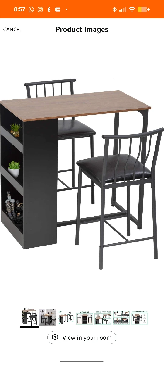Urgent pick up - Counter Height Dining Table with chairs - photo 4