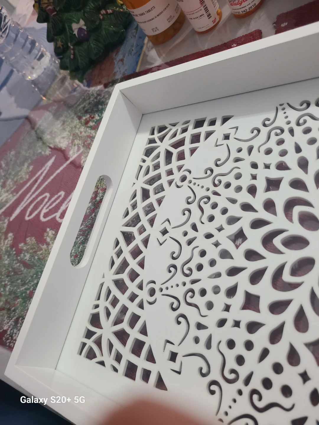 White Decorative Tray - photo 5