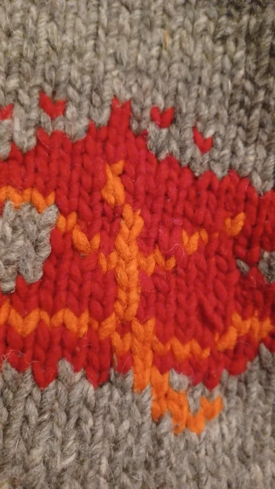 Handmade 100% Wool Cardigan XXL image indicator(6)