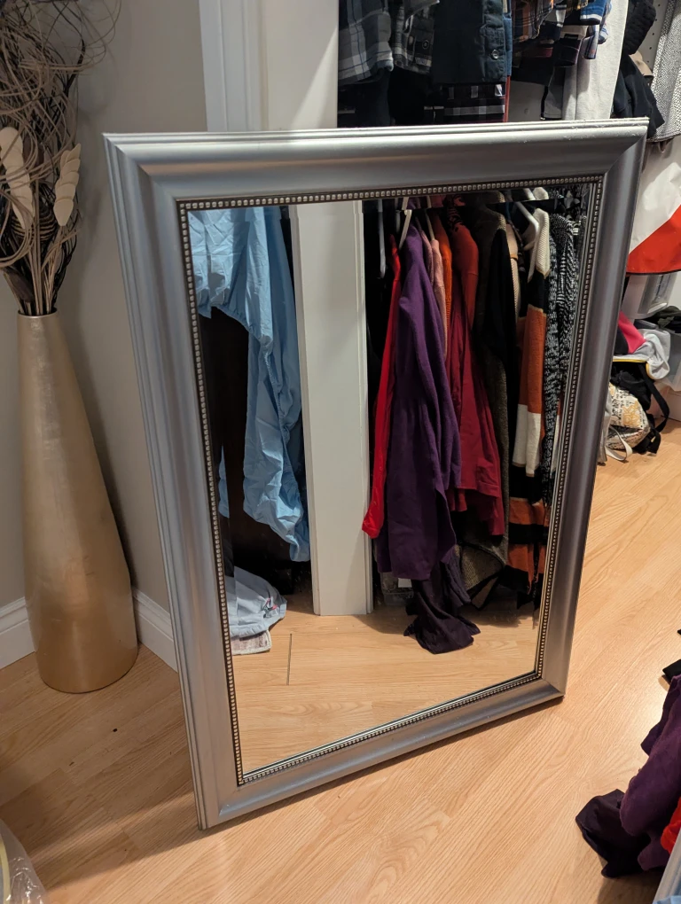 Silver Framed Mirror large