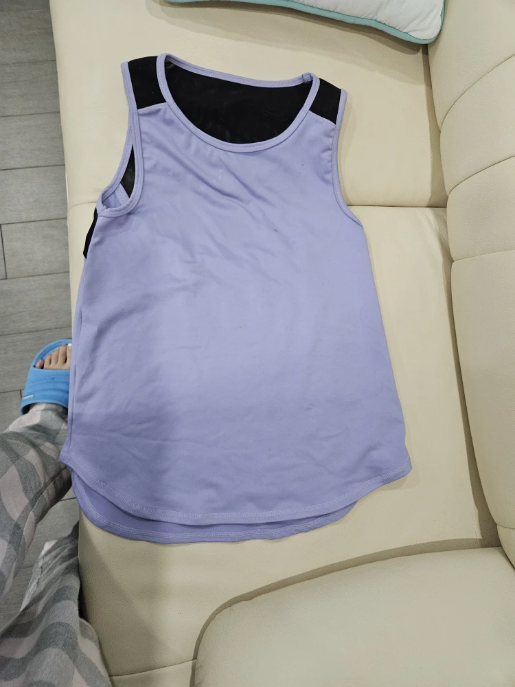 Sheer Purple Tank Top by Jill Yoga