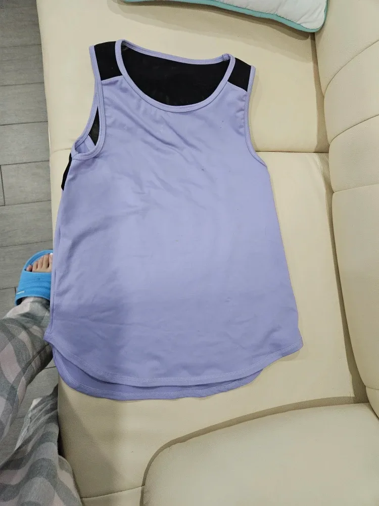 Sheer Purple Tank Top by Jill Yoga